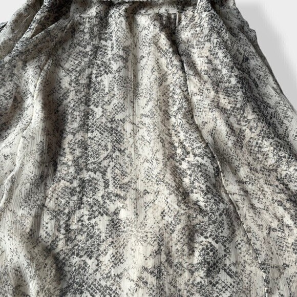 Abercrombie & Fitch Snakeskin Print Wrap Mini Dress M Tall - Picture 8 of 12